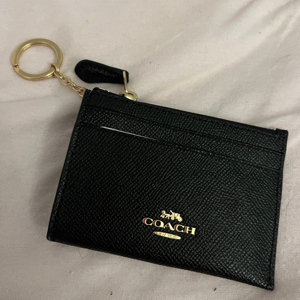 coach mini skinny id case